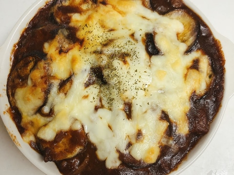 ハヤシライスリメイク♪なすのハヤシドリア